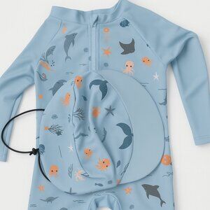 Kids Sea Life Print Swim Set 6/12 Months – New, Make Offer NWOT